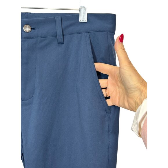 Adidas Men’s Navy Blue Golf Casual Pants 30 x 30 GM3494 Pockets Loops Logo Woven - Picture 11 of 16